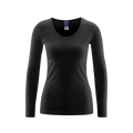 Organic Cotton Thermal Long Sleeve T-shirt: Womens S Black S / Black S / Dark Rose S / Natural S / Velvet Morning M / Black M / Dark Rose M / Natural M / Velvet Morning L / Black L / Dark Rose L / Natural L / Velvet Morning XL / Black XL / Dark Rose XL / Natural XL / Velvet Morning