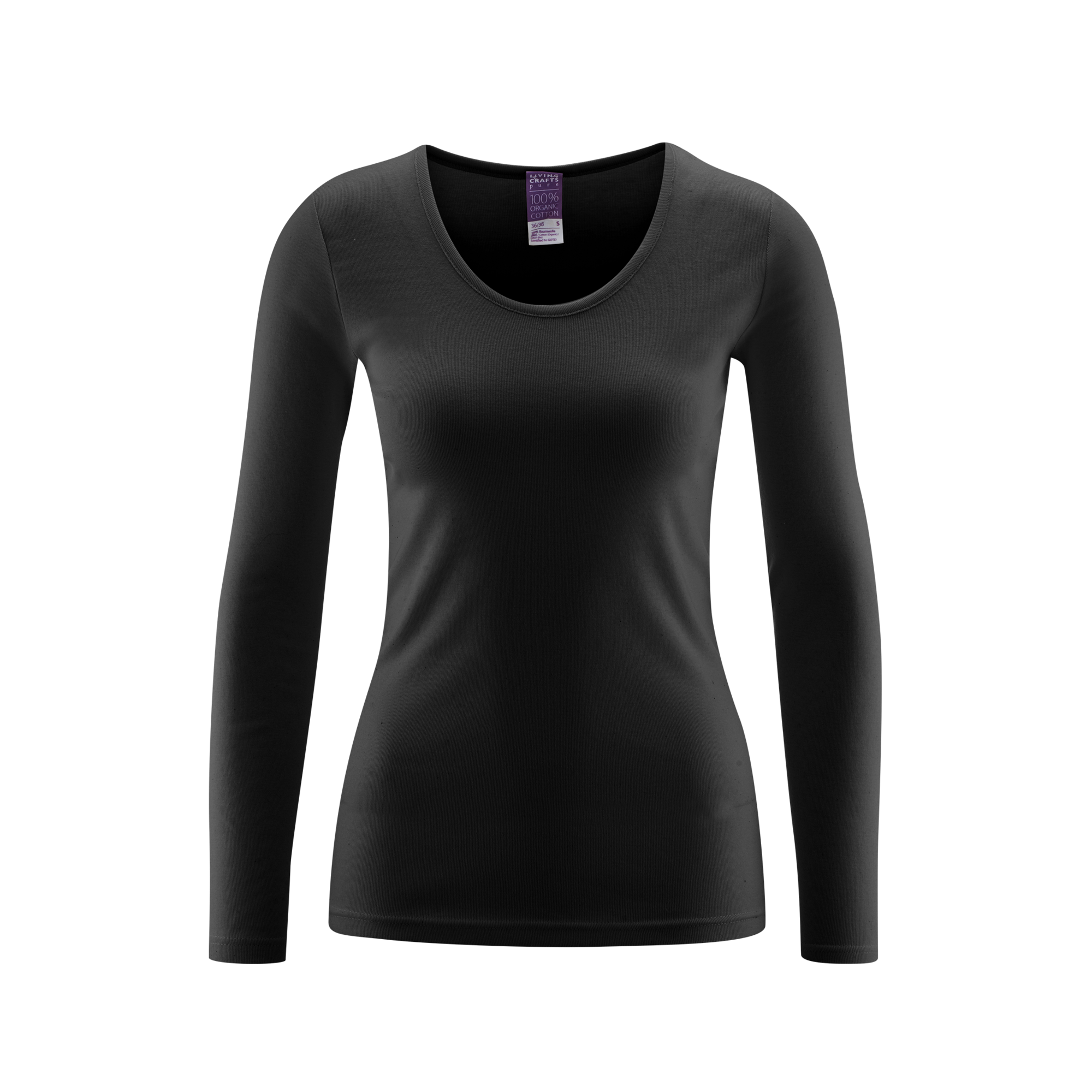 Organic Cotton Thermal Long Sleeve T-shirt: Womens S Black S / Black S / Dark Rose S / Natural S / Velvet Morning M / Black M / Dark Rose M / Natural M / Velvet Morning L / Black L / Dark Rose L / Natural L / Velvet Morning XL / Black XL / Dark Rose XL / Natural XL / Velvet Morning