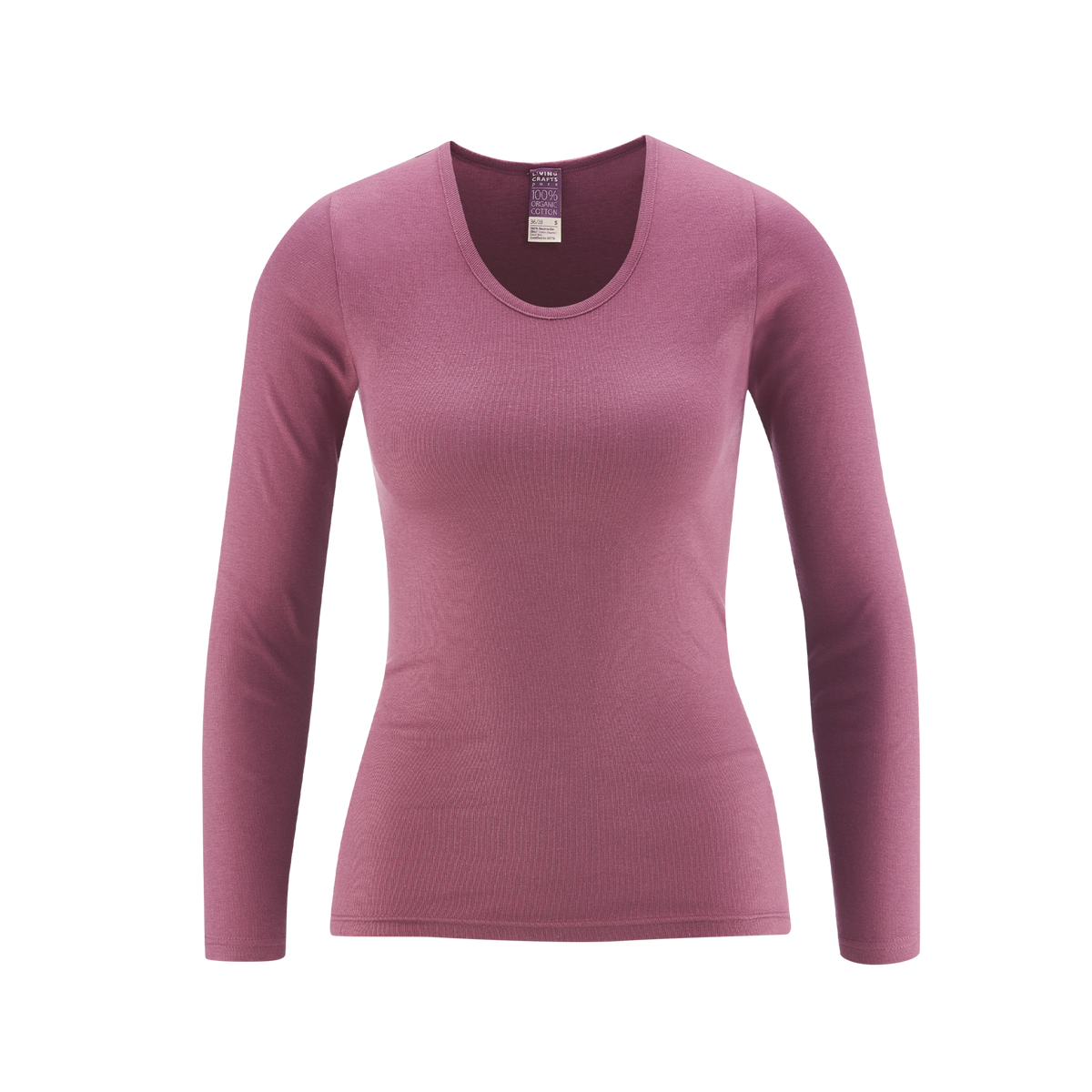 Organic Cotton Thermal Long Sleeve T-shirt: Womens S Black S / Black S / Dark Rose S / Natural S / Velvet Morning M / Black M / Dark Rose M / Natural M / Velvet Morning L / Black L / Dark Rose L / Natural L / Velvet Morning XL / Black XL / Dark Rose XL / Natural XL / Velvet Morning