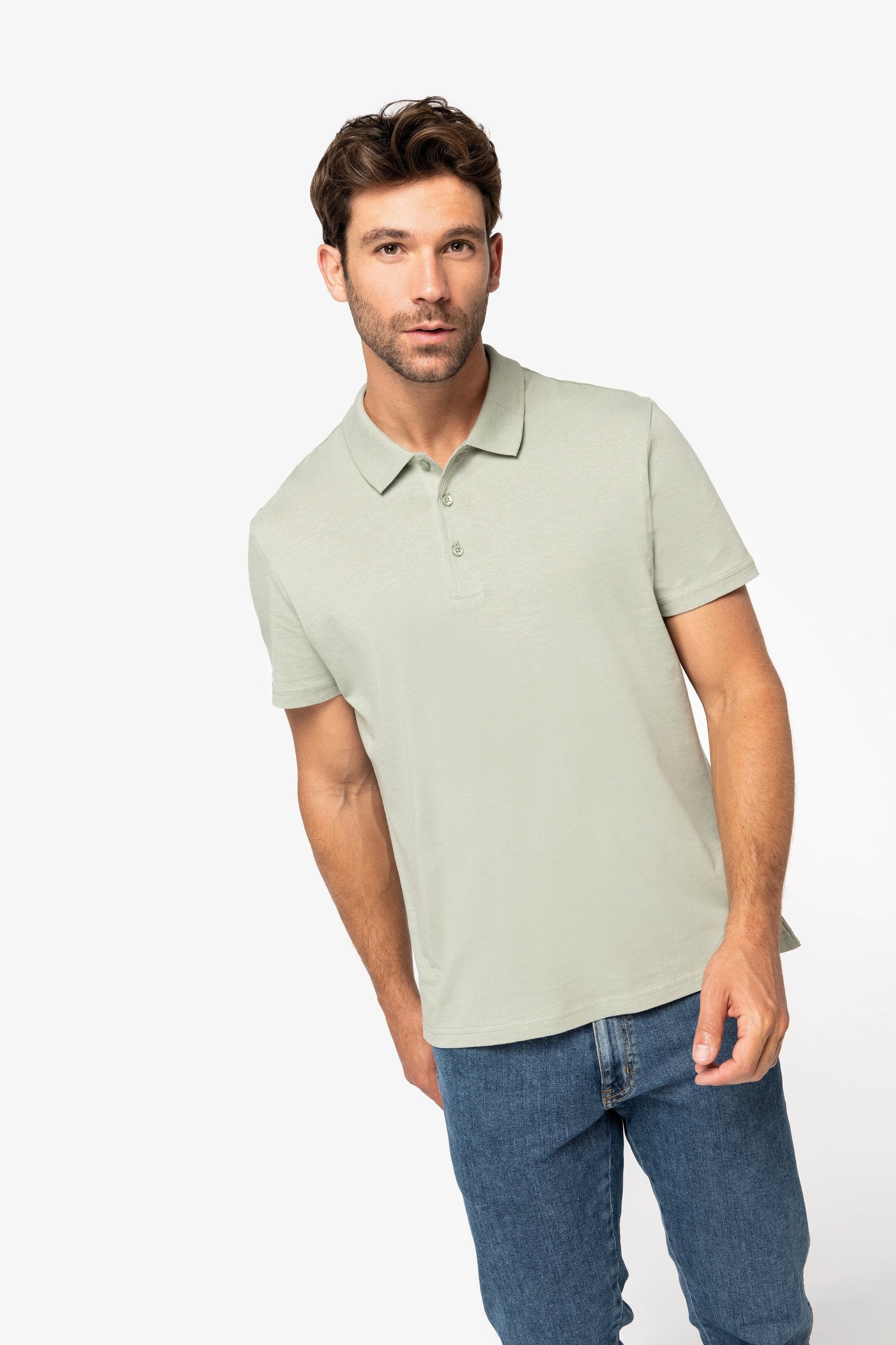 Organic Jersey Polo Shirt: Mens - - High-Quality </p>