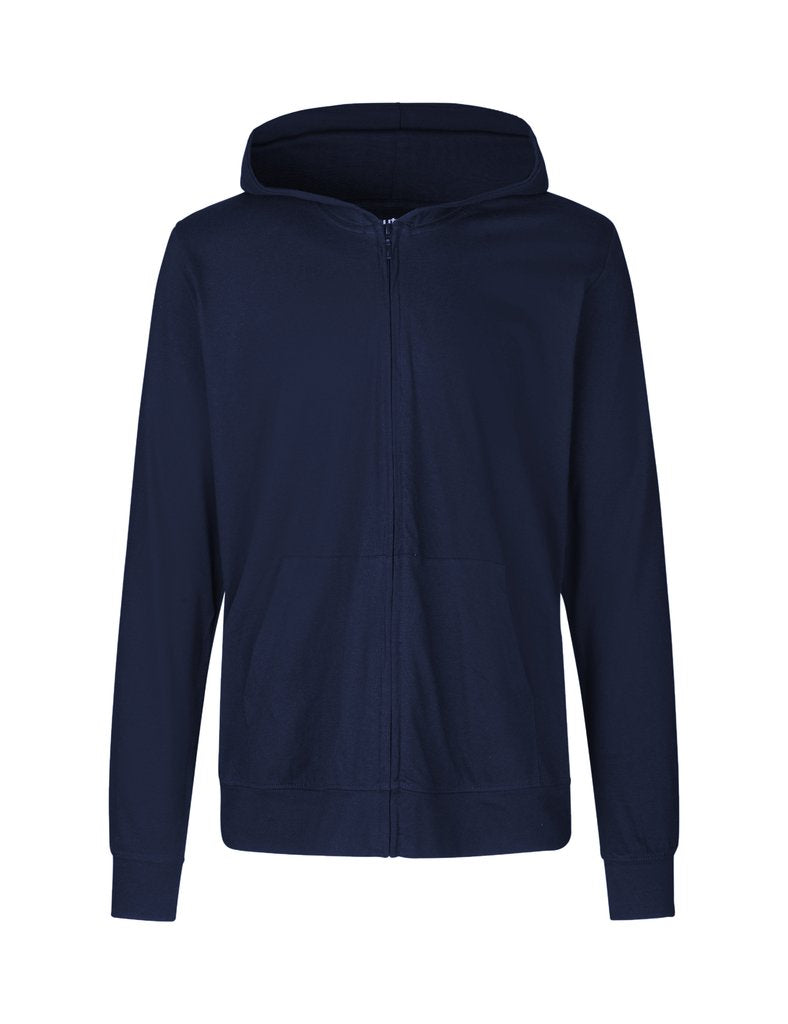 Fairtrade Organic Zipped T-shirt Hoodie: Unisex -