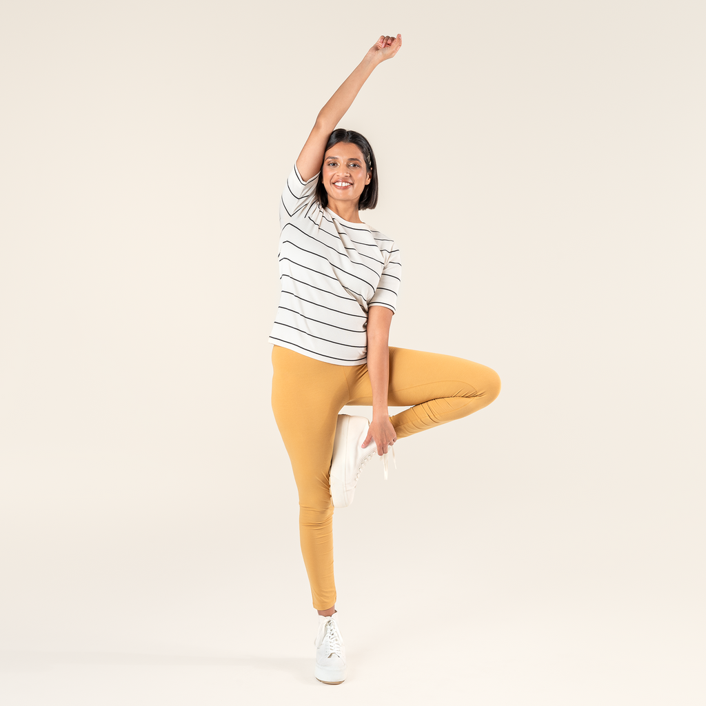 Organic Cotton Stretch Leggings: Womens -