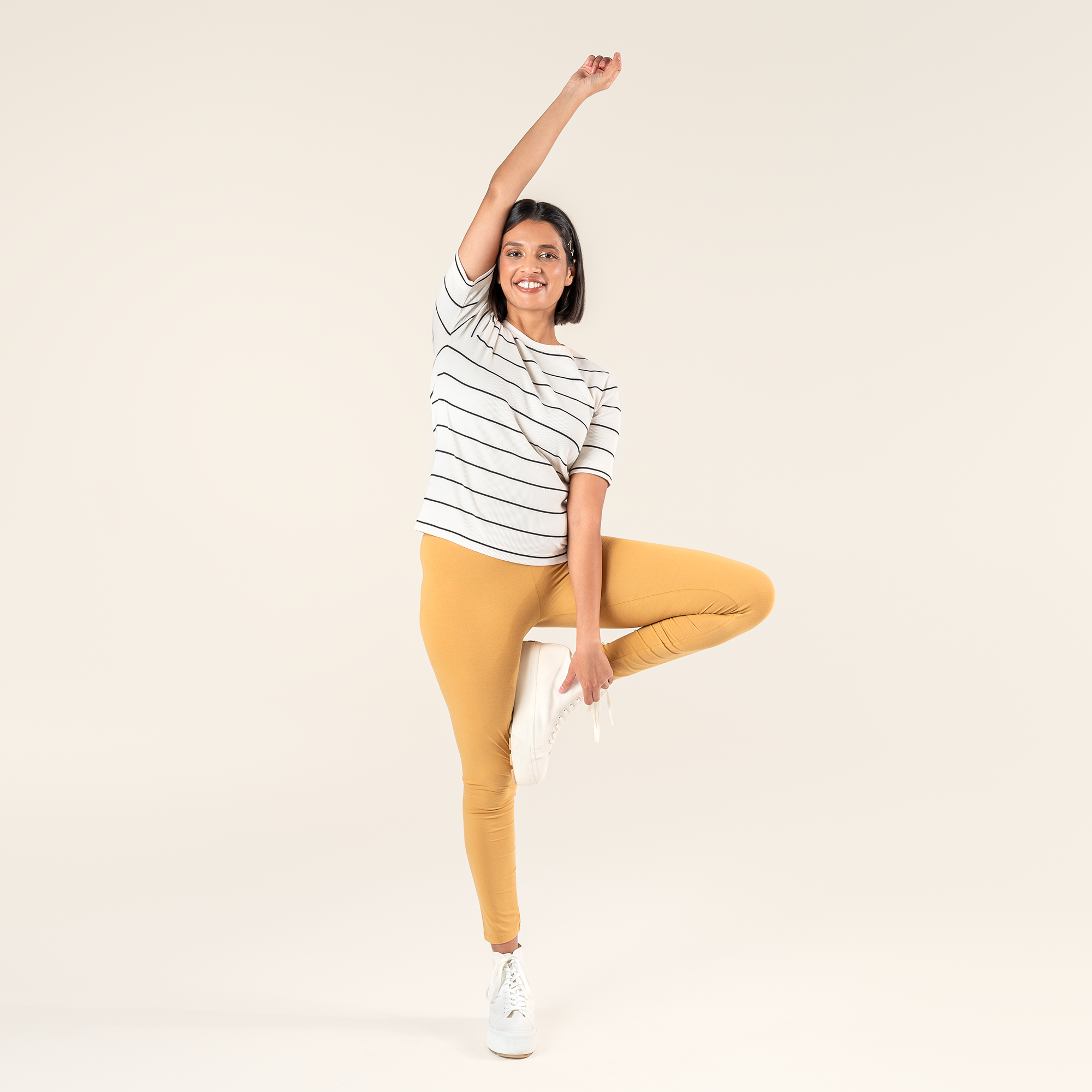 Organic Cotton Stretch Leggings: Womens -