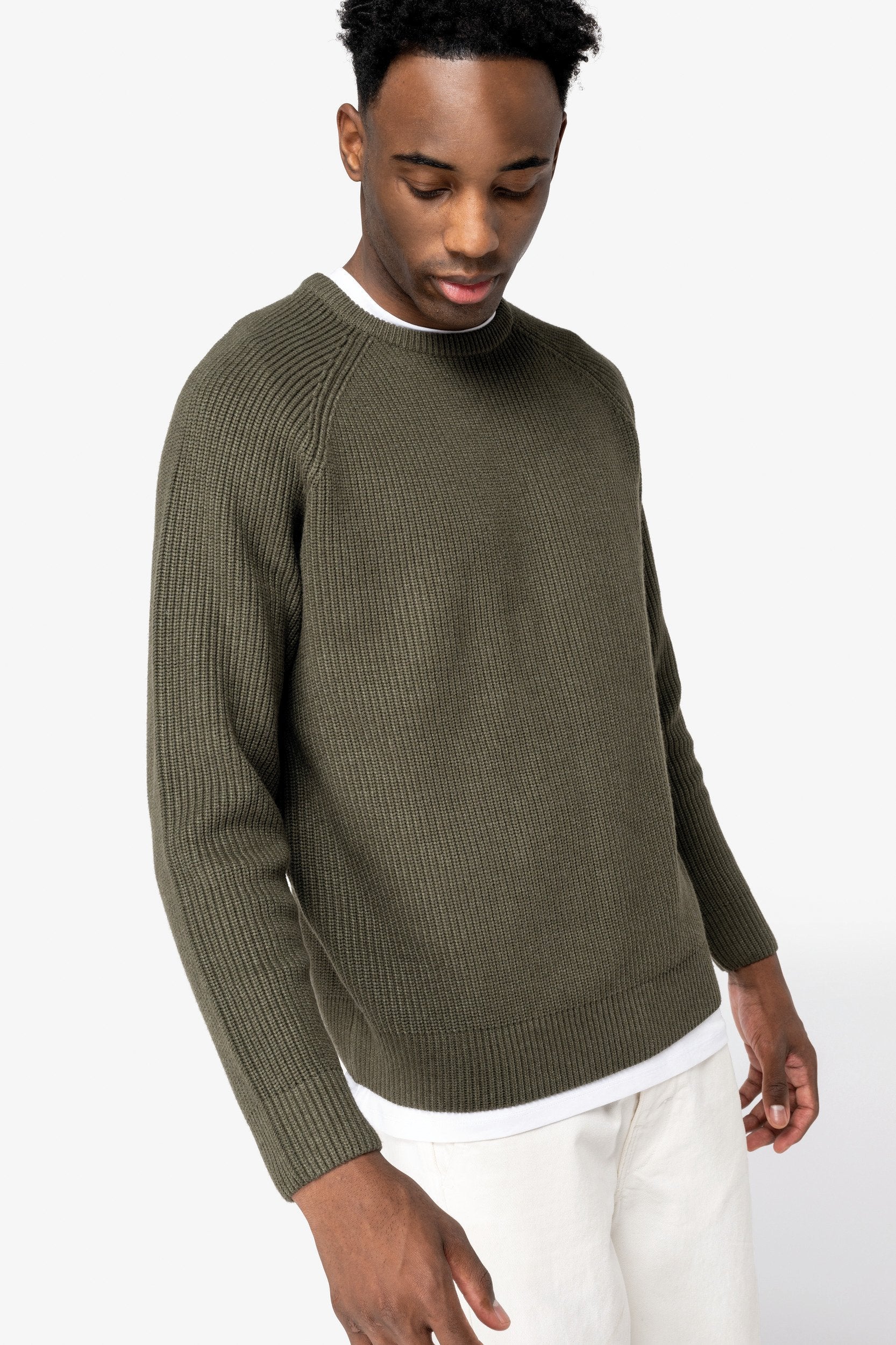 Organic & Recycled Polyester Chunky Knit Sweatshirt S Black S / Black S / Navy S / Toffee S / Organic Khaki M / Black M / Navy M / Toffee M / Organic Khaki L / Black L / Navy L / Toffee L / Organic Khaki XL / Black XL / Navy XL / Toffee XL / Organic Khaki 2XL / Black 2XL / Navy 2XL / Toffee 2XL / Organic Khaki 3XL / Black 3XL / Navy 3XL / Toffee 3XL / Organic Khaki