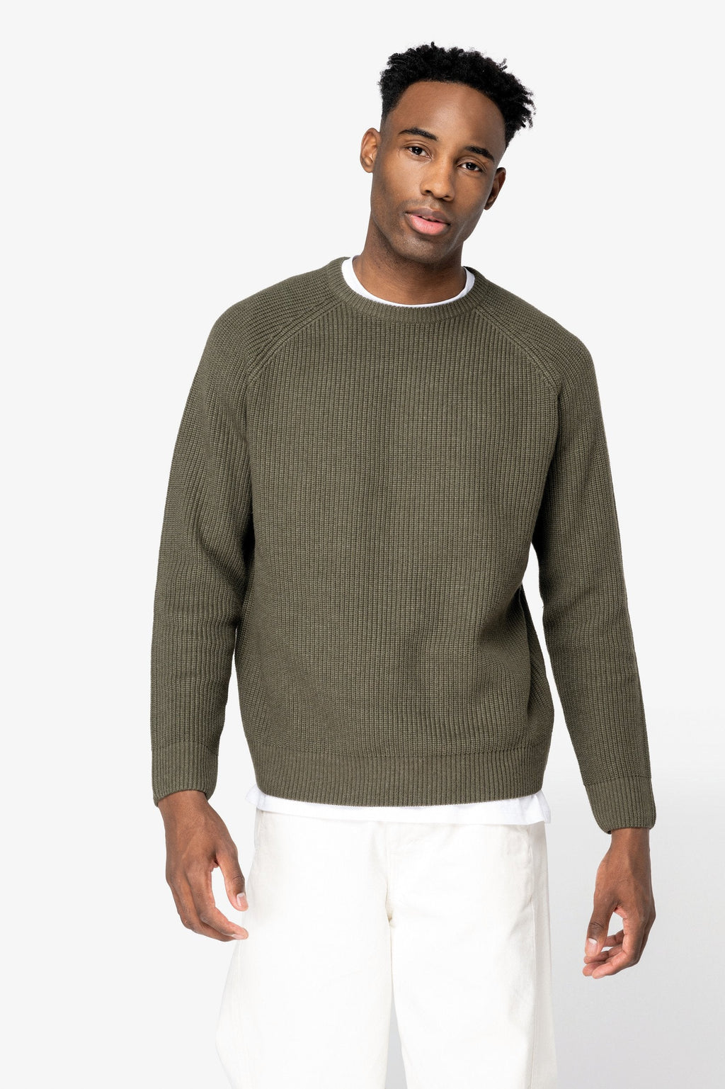 Organic & Recycled Polyester Chunky Knit Sweatshirt S Black S / Black S / Navy S / Toffee S / Organic Khaki M / Black M / Navy M / Toffee M / Organic Khaki L / Black L / Navy L / Toffee L / Organic Khaki XL / Black XL / Navy XL / Toffee XL / Organic Khaki 2XL / Black 2XL / Navy 2XL / Toffee 2XL / Organic Khaki 3XL / Black 3XL / Navy 3XL / Toffee 3XL / Organic Khaki