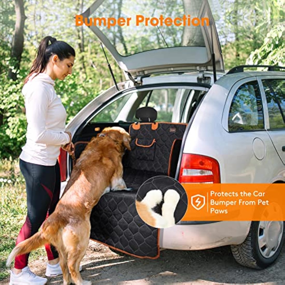 JOEJOY Car Boot Protector, Nonslip Waterproof Dog Car Seat Cover with Enduring Antifouling Liner, Side Protection and Easy to Clean, Boot Protector Blanket for Truck, SUV Seat Covers Default Title Default Title