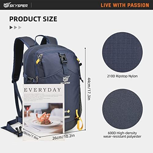 SKYSPER Small Daypack 20L Hiking Backpack Lightweight Travel Day Pack with Waist Strap for Women Men Internal Frame Backpacks Default Title Default Title