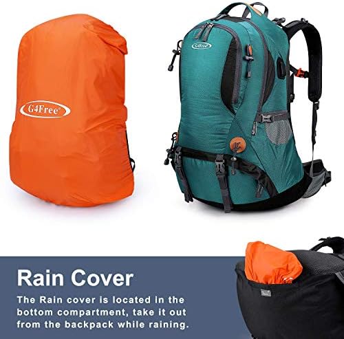 G4Free Hiking Backpack 50L Waterproof Backpack with Rain Cover for Mountaineering Travel Camping Trekking Outdoor Sports for Men Women External Frame Backpacks Default Title Default Title