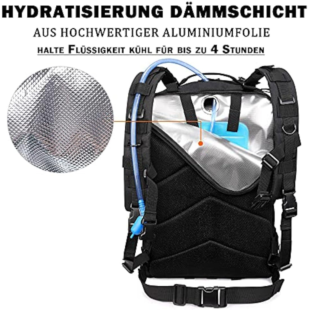 G4Free 50L Tactical Backpack Army Military Bag Water Resistant Molle Rucksack for Outdoor Fishing Hiking Camping Trekking Hunting Travelling Internal Frame Backpacks Default Title Default Title
