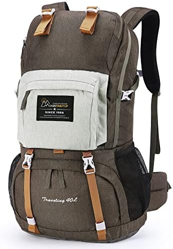 MOUNTAINTOP 40L Hiking Backpack Water Resistant Mens Women Rucksack for Trekking, Traveling, Camping, Cycling, Climbing Internal Frame Backpacks Default Title Default Title