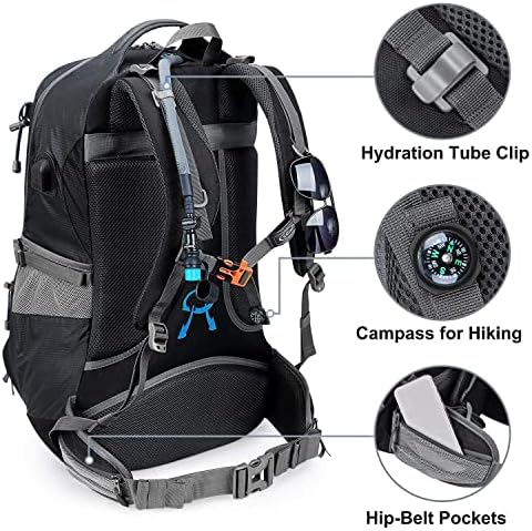 G4Free Hiking Backpack 50L Waterproof Backpack with Rain Cover for Mountaineering Travel Camping Trekking Outdoor Sports for Men Women Internal Frame Backpacks Default Title Default Title