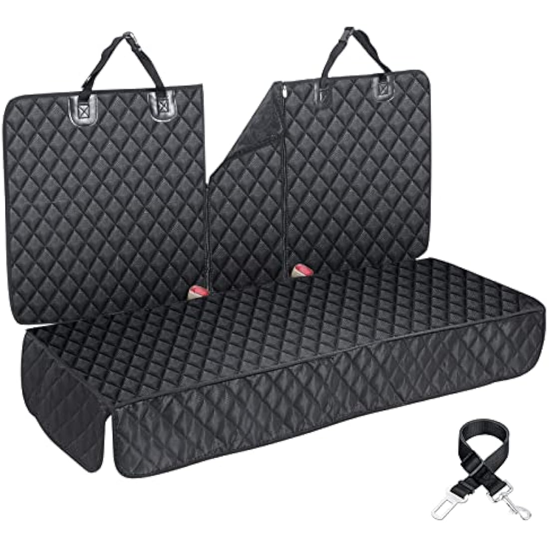 ANOSOSPECIAL Dog Car Seat Cover for Back Seat Cover for Kids ISOFIX with Dog Seat Belt Non Stick Fur Car Seat Protector for Dogs Nonslip Water Proof Durable for Truck SUV（Black ISOFIX-Large） Seat Covers Default Title Default Title