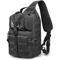 G4Free Tactical Sling Backpack Big Molle EDC Range Bag Pack Assault Military Shoulder Rucksack One Strap Daypack Internal Frame Backpacks Default Title Default Title