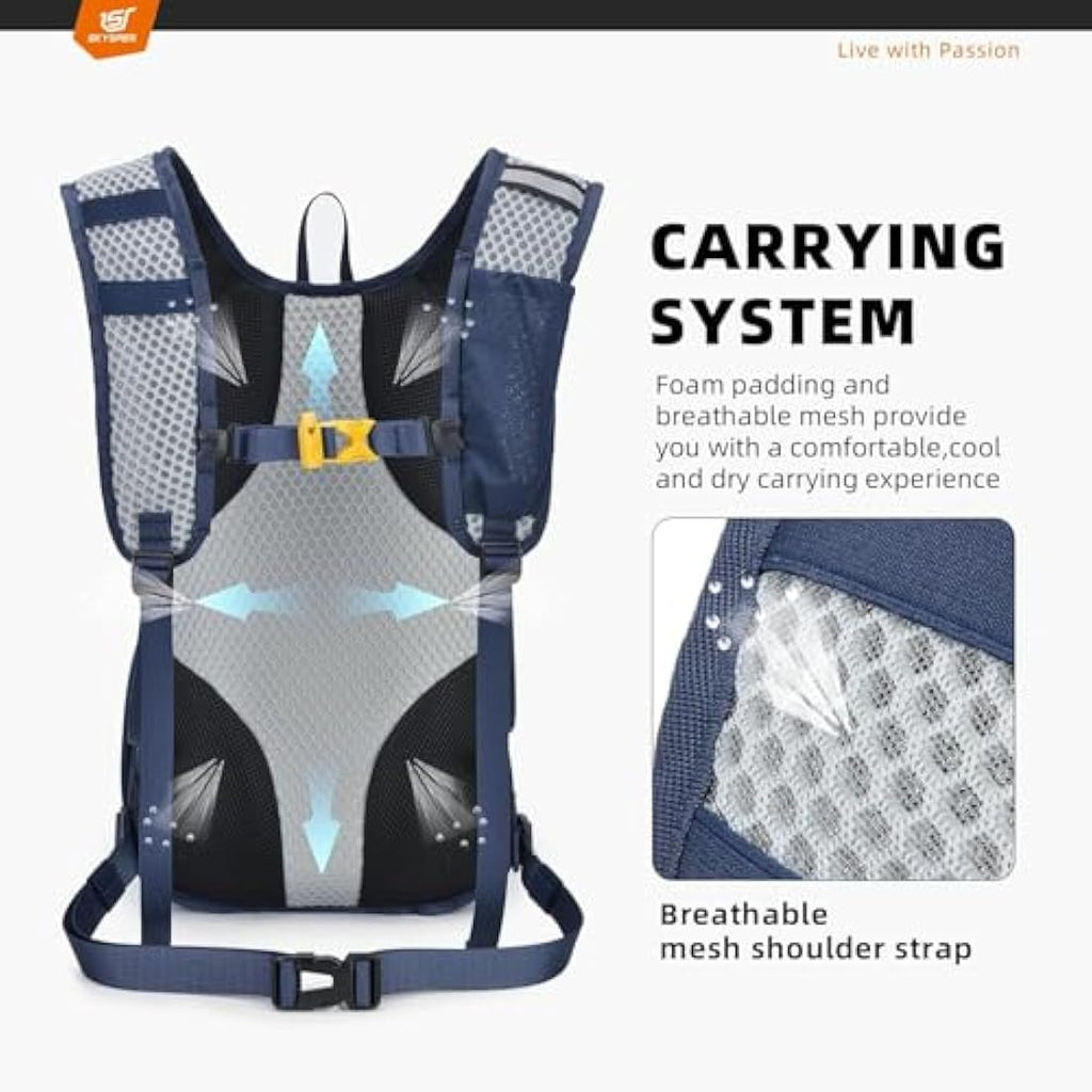 SKYSPER Small Hiking Backpack - 15L Travel Backpack Lightweight Bag Water Resistant Walking Backpack for Women Men Internal Frame Backpacks Default Title Default Title