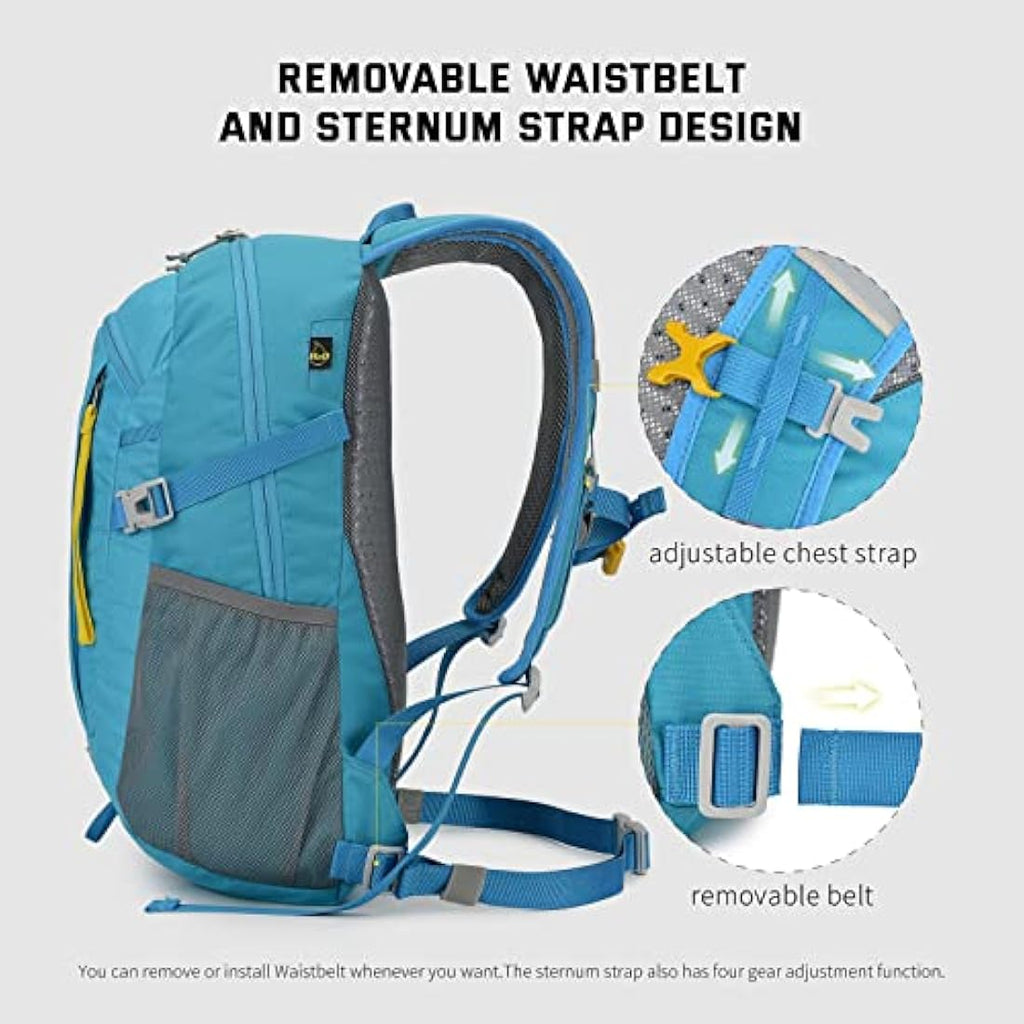 SKYSPER Small Hiking Backpack, 20L Lightweight Travel Backpacks Hiking Daypack Rucksack Women Men for Trekking Backpacking Outdoor Sports(Blue) Internal Frame Backpacks Default Title Default Title