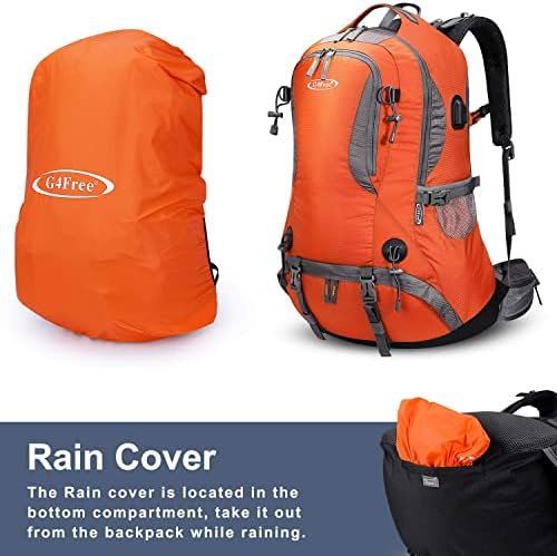 G4Free Hiking Backpack 50L Waterproof Backpack with Rain Cover for Mountaineering Travel Camping Trekking Outdoor Sports for Men Women External Frame Backpacks Default Title Default Title