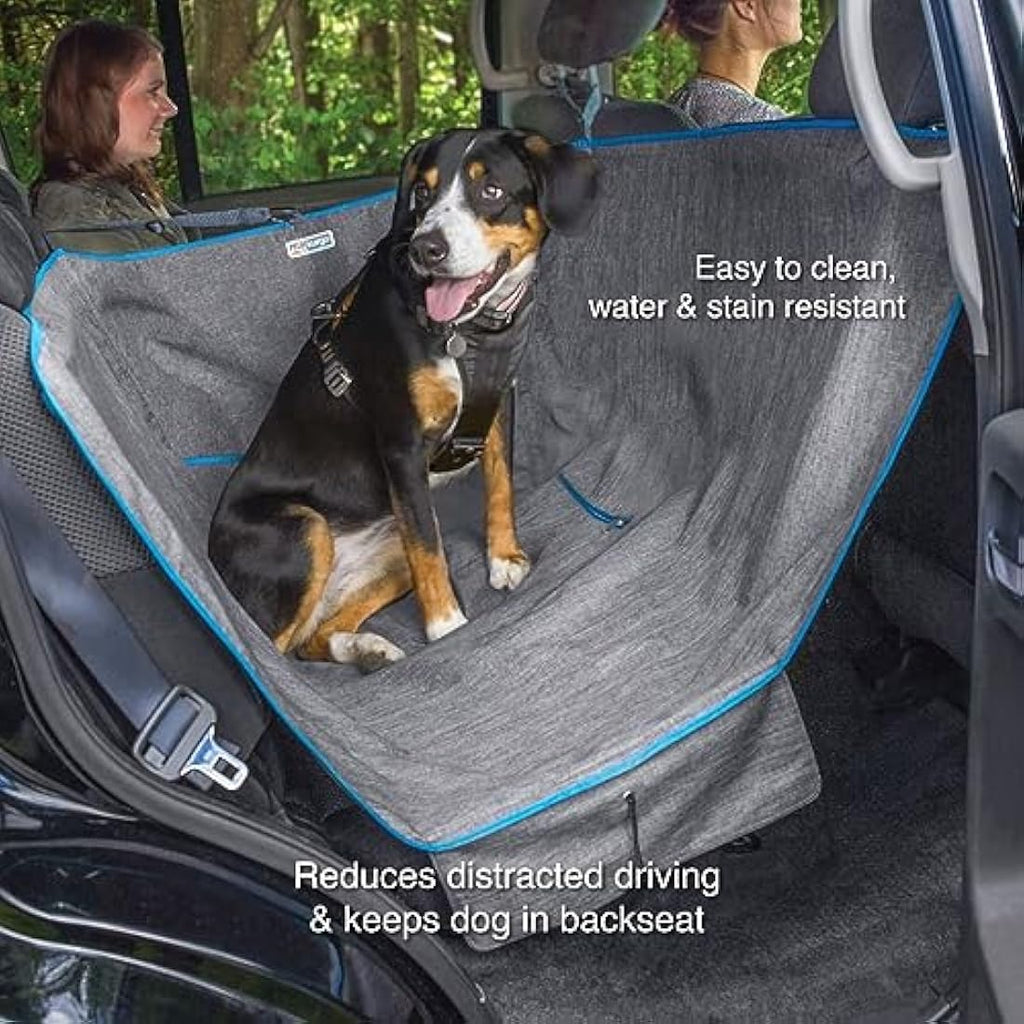 Kurgo Heather Half Hammock, Dog Car Seat Protector, Waterproof & Stain-Resistant, Secure Fit, Charcoal Grey Seat Covers Default Title Default Title