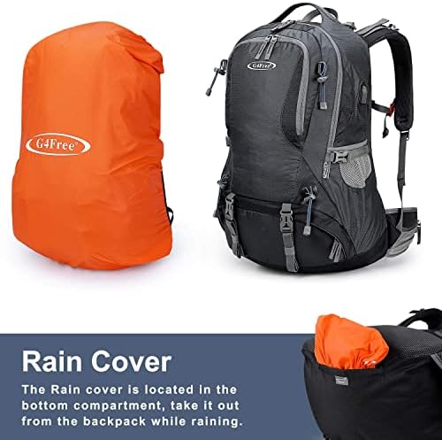 G4Free Hiking Backpack 50L Waterproof Backpack with Rain Cover for Mountaineering Travel Camping Trekking Outdoor Sports for Men Women Internal Frame Backpacks Default Title Default Title