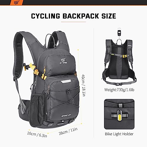 SKYSPER Cycling Backpack 20L Lightweight Bike Backpack for Men Women Running Rucksack for Biking Hiking Climbing(Darkgrey) Backpacks Default Title Default Title