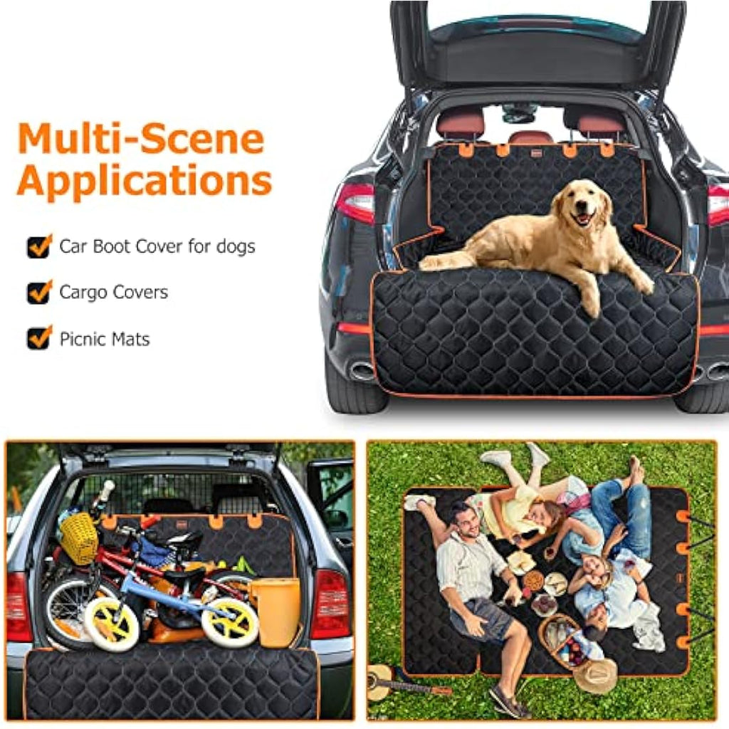 JOEJOY Car Boot Liners for Dogs - Upgrade Car Boot Protector for Dogs Nonslip Boot Cover- Waterproof Dog Seat Cover for Truck SUV Bumper Protection Seat Covers Default Title Default Title