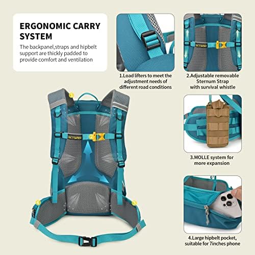 SKYSPER Rucksack 35L Hiking Backpack, Lightweight Travel Backpack Camping Trekking Backpack for Men Women Internal Frame Backpacks Default Title Default Title