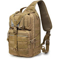 G4Free Tactical Sling Backpack Big Molle EDC Range Bag Pack Assault Military Shoulder Rucksack One Strap Daypack Internal Frame Backpacks Default Title Default Title