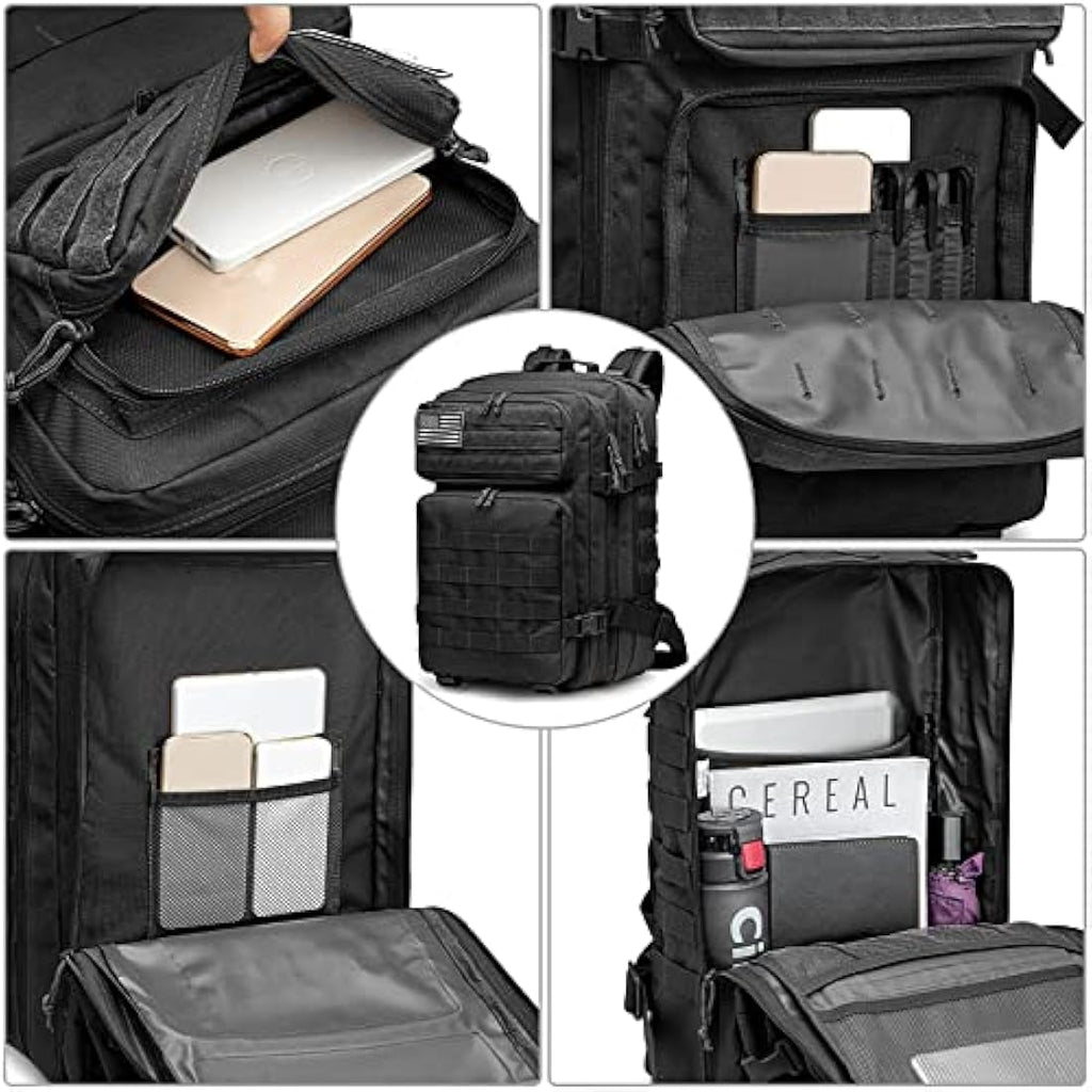 G4Free 40L Molle Backpack Large Pack Molle Shoulder Bag Rucksacks Daypack for Outdoor Hiking Camping Trekking Hunting Internal Frame Backpacks Default Title Default Title