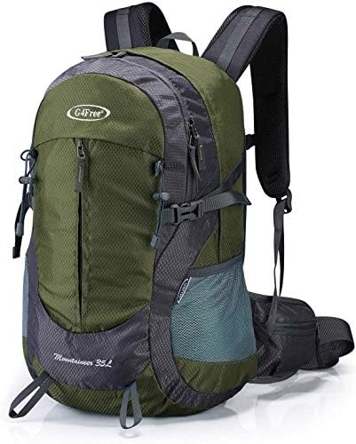 G4Free 35L Waterproof Hiking Backpack Outdoor Backpack Trekking Daypack for Camping Hiking Backpacking Climbing with Rain Cover Internal Frame Backpacks Default Title Default Title