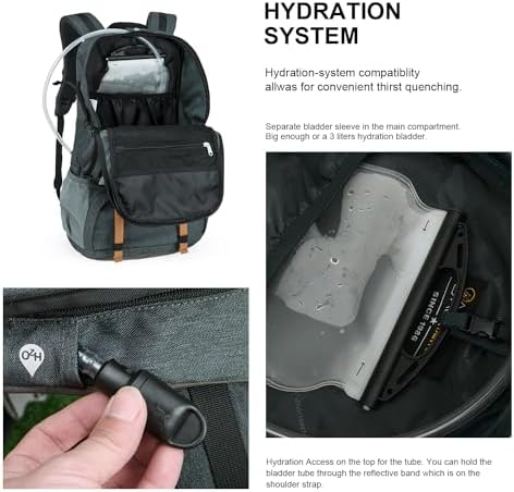 MOUNTAINTOP 40L Hiking Backpack Water Resistant Mens Women Rucksack for Trekking, Traveling, Camping, Cycling, Climbing Internal Frame Backpacks Default Title Default Title