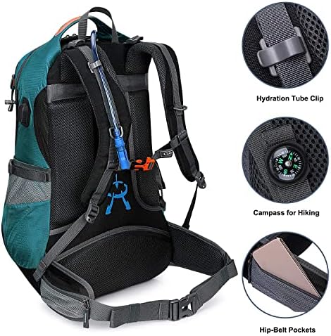 G4Free Hiking Backpack 50L Waterproof Backpack with Rain Cover for Mountaineering Travel Camping Trekking Outdoor Sports for Men Women External Frame Backpacks Default Title Default Title