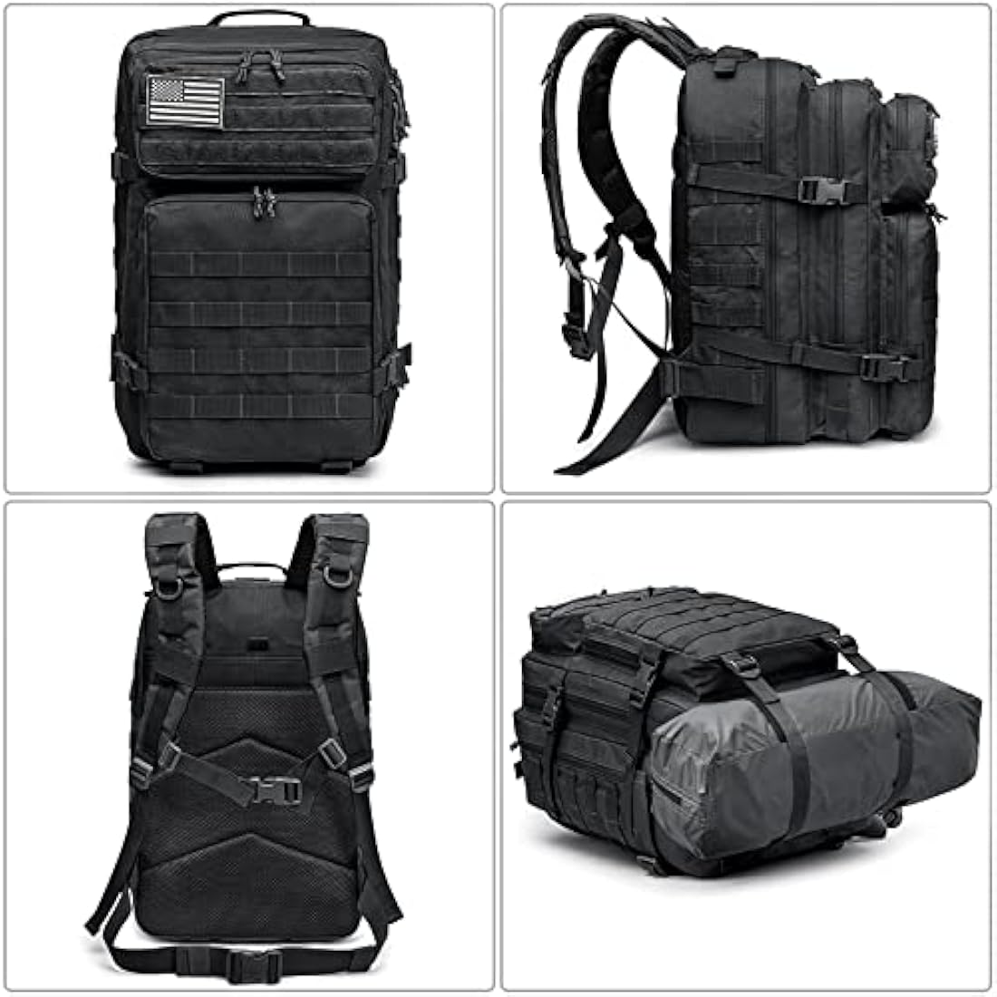 G4Free 40L Molle Backpack Large Pack Molle Shoulder Bag Rucksacks Daypack for Outdoor Hiking Camping Trekking Hunting Internal Frame Backpacks Default Title Default Title
