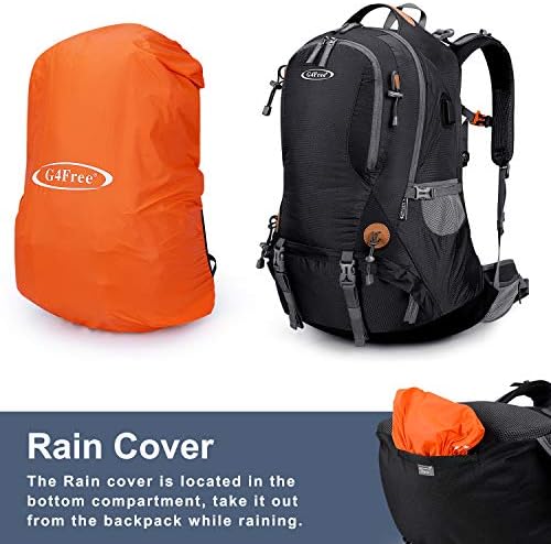 G4Free Hiking Backpack 50L Waterproof Backpack with Rain Cover for Mountaineering Travel Camping Trekking Outdoor Sports for Men Women External Frame Backpacks Default Title Default Title