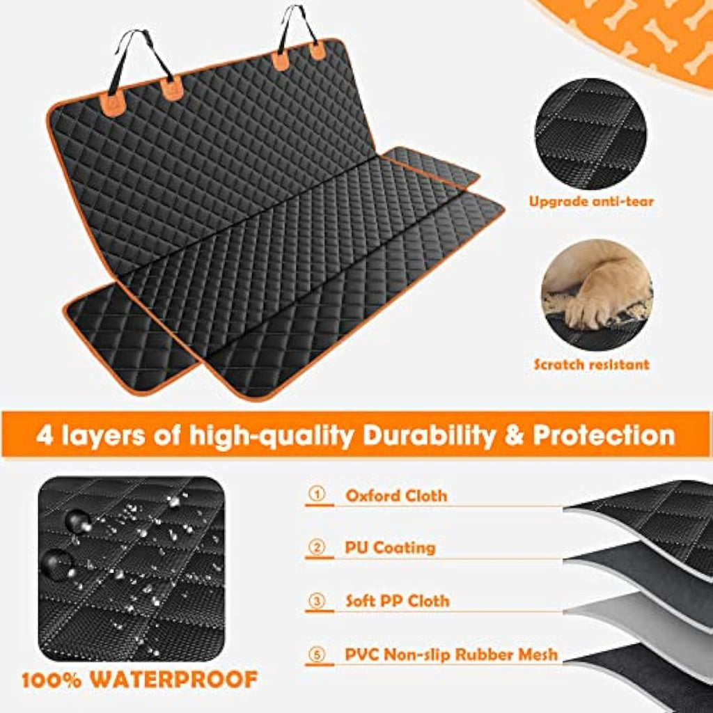 JOEJOY Dog Car Seat Cover - Waterproof Back Seat Cover for Dogs, Non-slip & Scratch Proof Car Seat Cover for Dogs, Easy to Clean Car Back Seat Cover Universal fits SUVs Cars Seat Covers Default Title Default Title