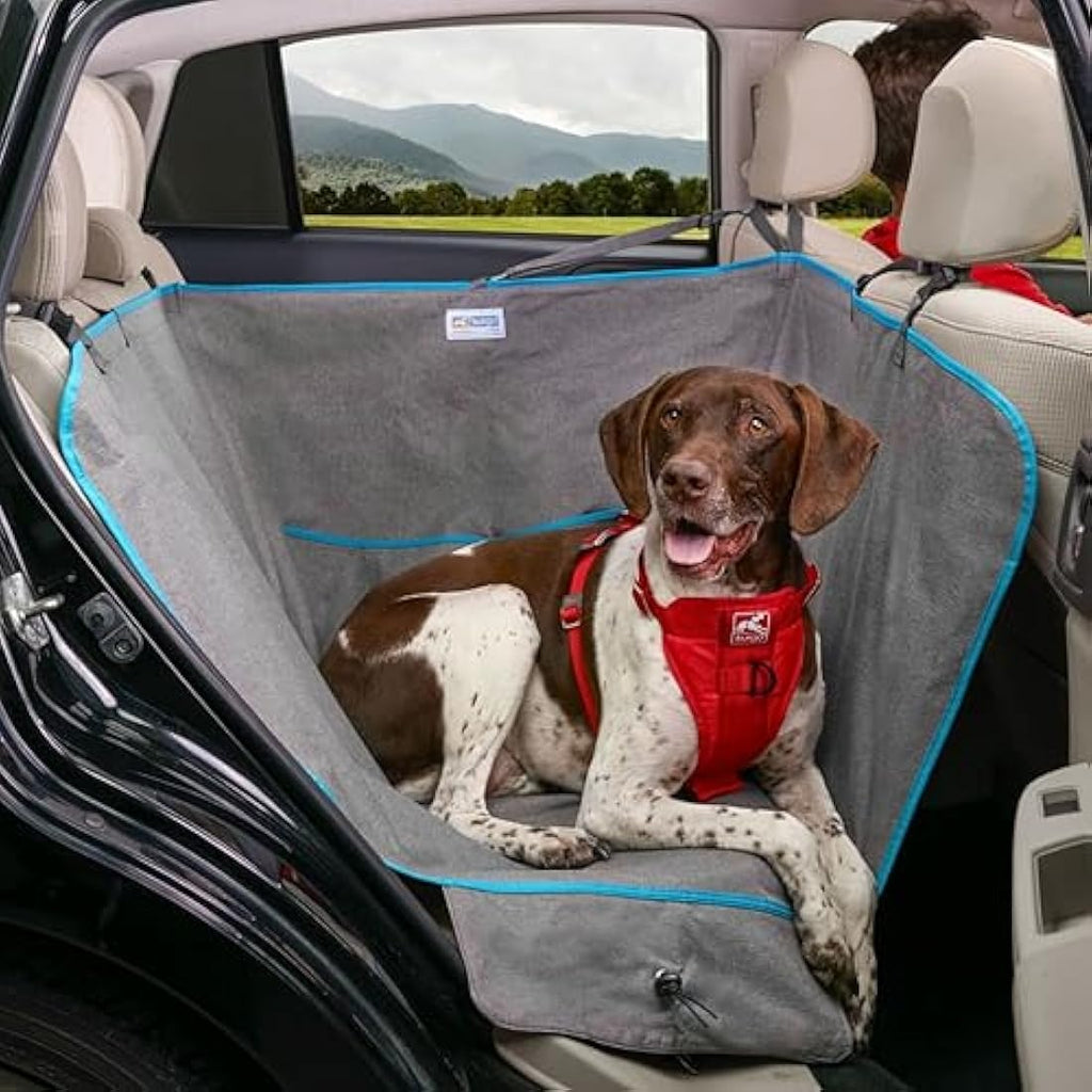 Kurgo Heather Half Hammock, Dog Car Seat Protector, Waterproof & Stain-Resistant, Secure Fit, Charcoal Grey Seat Covers Default Title Default Title