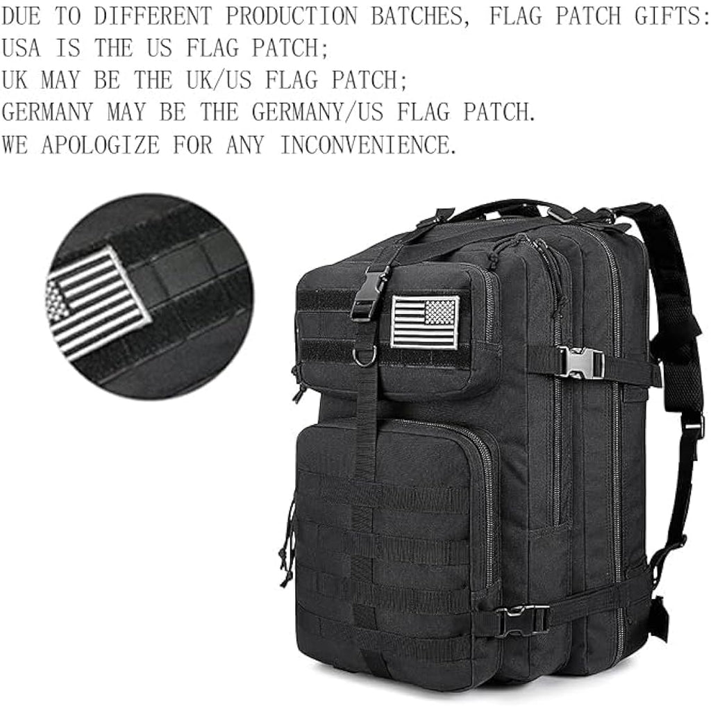 G4Free 50L Tactical Backpack Army Military Bag Water Resistant Molle Rucksack for Outdoor Fishing Hiking Camping Trekking Hunting Travelling Internal Frame Backpacks Default Title Default Title