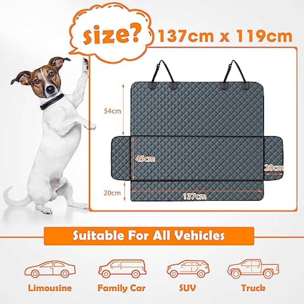 JOEJOY Dog Car Seat Cover - Waterproof Car Back Seat Cover for Dogs, Non-slip & Scratch Proof Back Seat Protector for Dogs, Easy to Clean Universal fits SUVs Cars Seat Covers Default Title Default Title