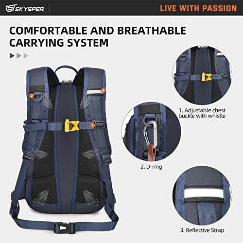 SKYSPER Small Daypack 20L Hiking Backpack Lightweight Travel Day Pack with Waist Strap for Women Men Internal Frame Backpacks Default Title Default Title