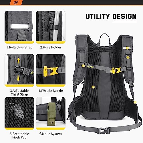 SKYSPER Cycling Backpack 20L Lightweight Bike Backpack for Men Women Running Rucksack for Biking Hiking Climbing(Darkgrey) Backpacks Default Title Default Title