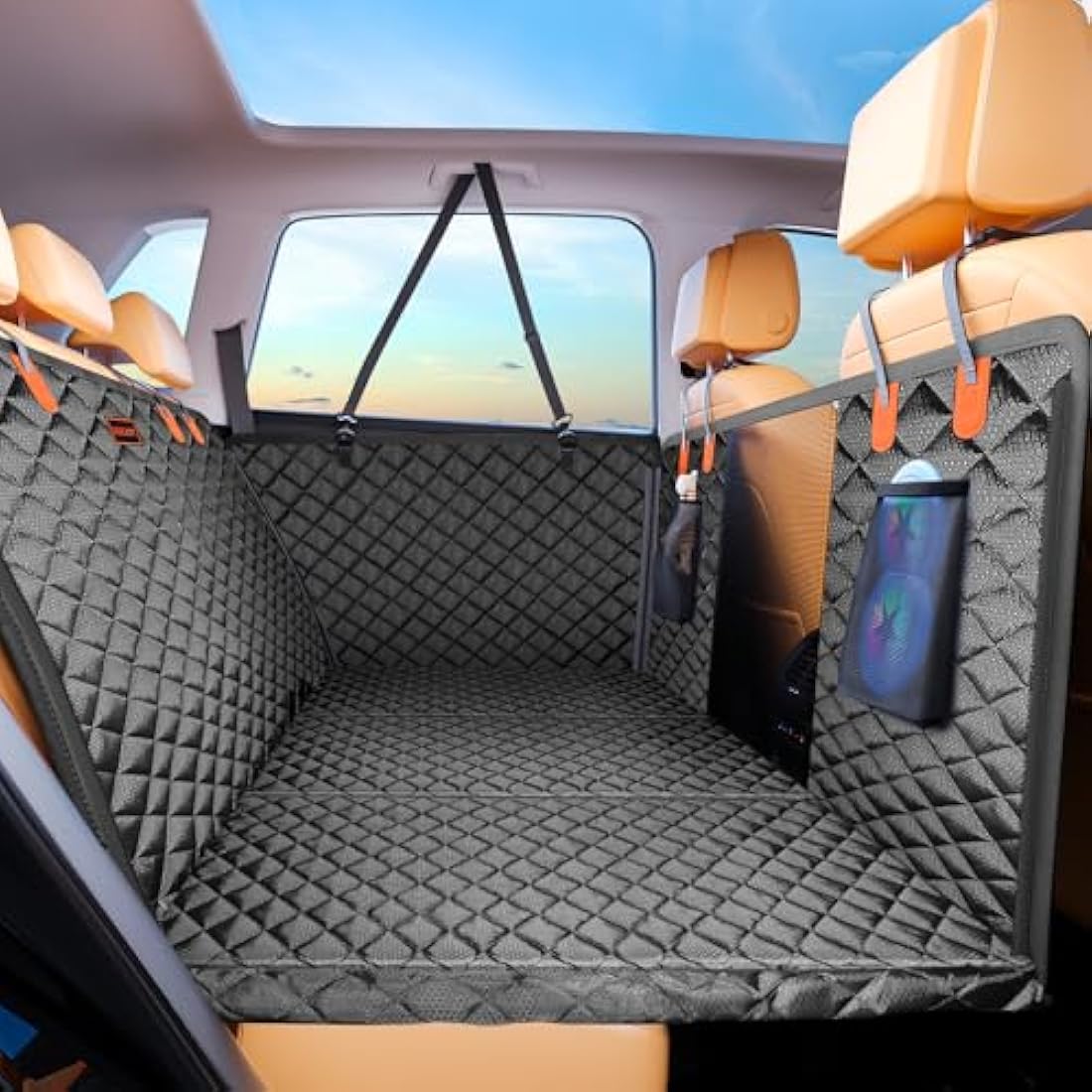 JOEJOY Back Seat Extender for Dogs - Dog Car Seat Cover for Dogs Waterproof & Foldable, Non-Slip Back Seat Cover with Hard Bottom for Cars, Trucks and SUVs, Suit for Travel Camping Seat Covers Default Title Default Title