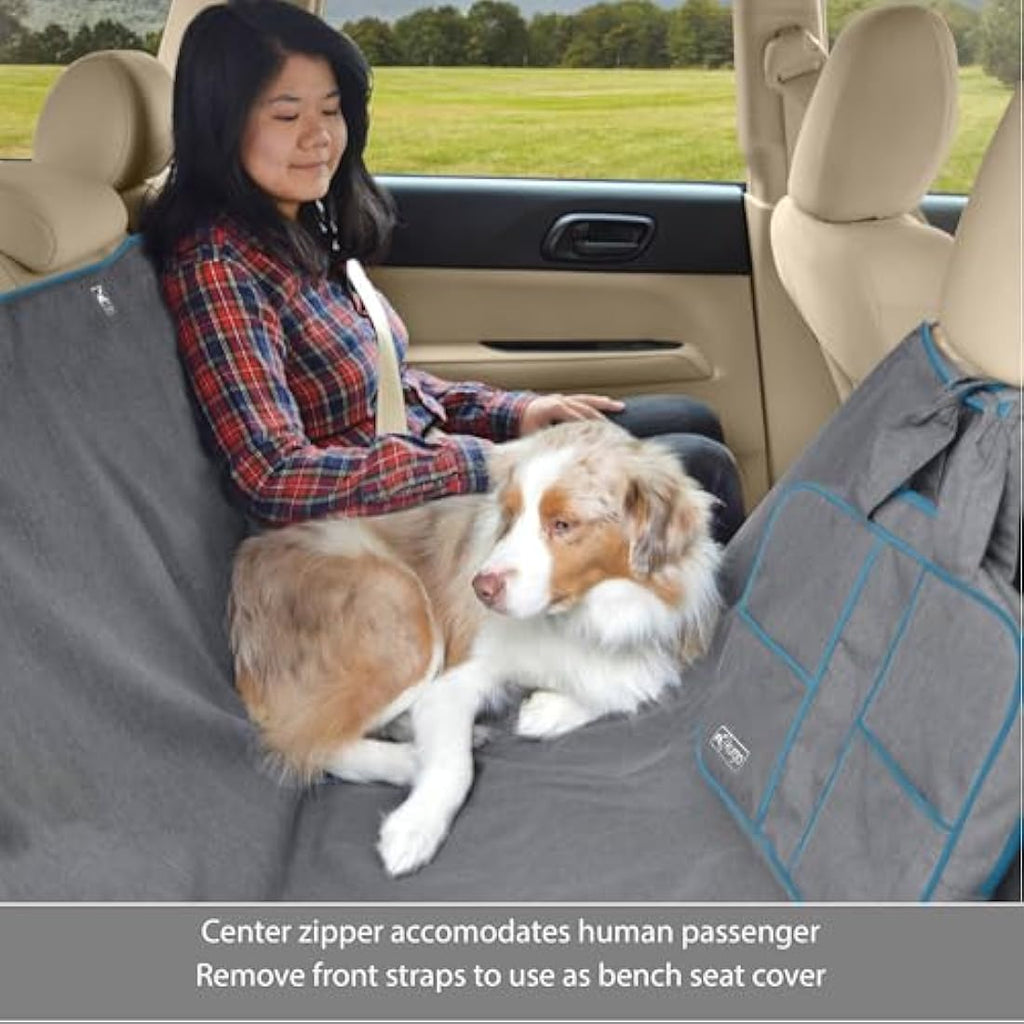 Kurgo Heather Hammock, Dog Car Seat Protector, Waterproof & Stain-Resistant, Secure Fit, Charcoal Grey Seat Covers Default Title Default Title