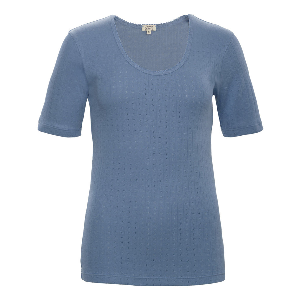Organic Cotton Pyjama/Undershirt: Womens S Blue S / Blue M / Blue L / Blue XL / Blue S / Green M / Green L / Green XL / Green