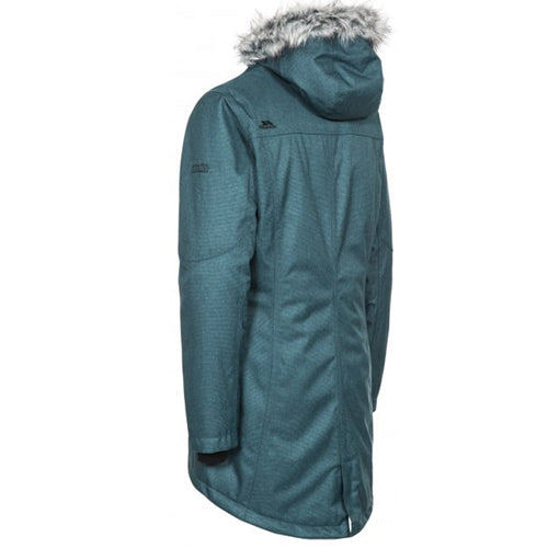 Ladies Trespass Thundery Waterproof Parka Jacket Grey S Grey / S Navy / S Grey / XS