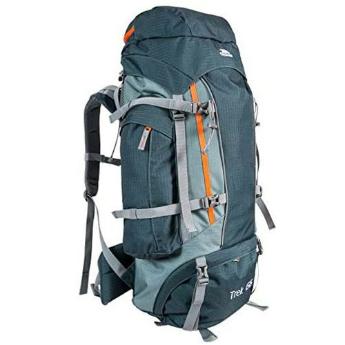 Trespass 'Trek' 66 Litre Camping Hiking Bag Travel Backpack Red Tone 66 Litre Red Tone / 66 Litre Ash / 66 Litre Olive / 66 Litre Electric Blue / 66 Litre