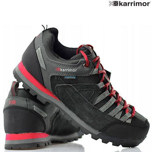 Mens Karrimor K950 Weathertite Spike Low Rise Waterproof Hiking Boots Black/Red UK-10 Black/Red / UK-10 Black/Red / UK-9 Black/Red / UK-12 Black/Red / UK-11 Black/Red / UK-7 Black/Red / UK-8