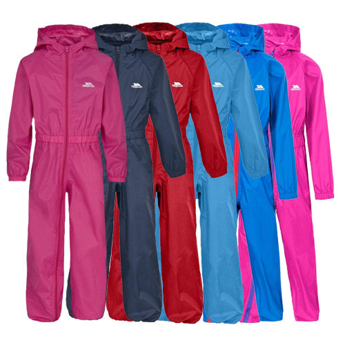 Kids Trespass Button Waterproof All-In-One Suit - - High-Quality </p>