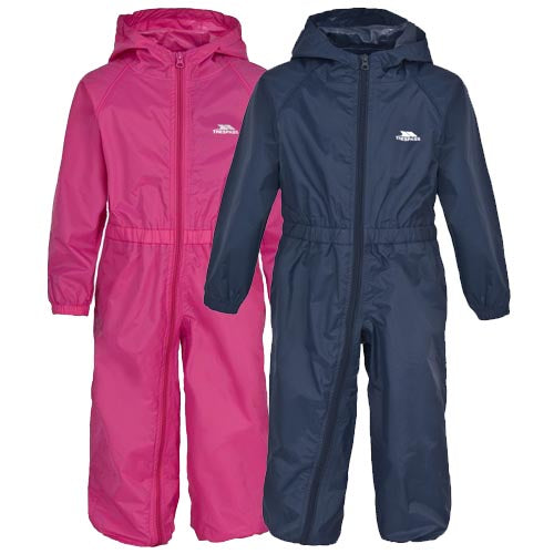 Kids Trespass Button Waterproof All-In-One Suit - - High-Quality </p>