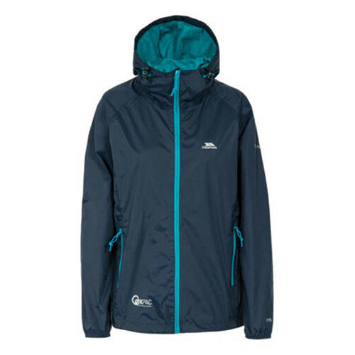 Trespass Qikpac Ladies Waterproof Hooded Jacket - Clearance Black XS Black / XS Moss / XXL Navy / XL Navy / S Moss / XS Navy / 3XL Moss / XL Raspberry / XL Navy / XS Raspberry / XS Moss / M Navy / M Black / XL Black / M Navy / L Navy / XXL Moss / L Black / S Raspberry / XXL Black / L Raspberry / M Raspberry / L Black / XXL Raspberry / S Moss / S
