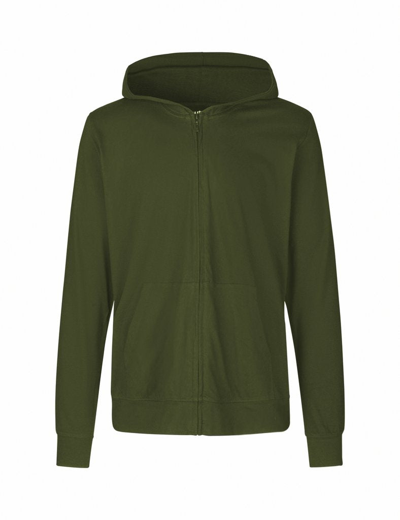 Fairtrade Organic Zipped T-shirt Hoodie: Unisex -