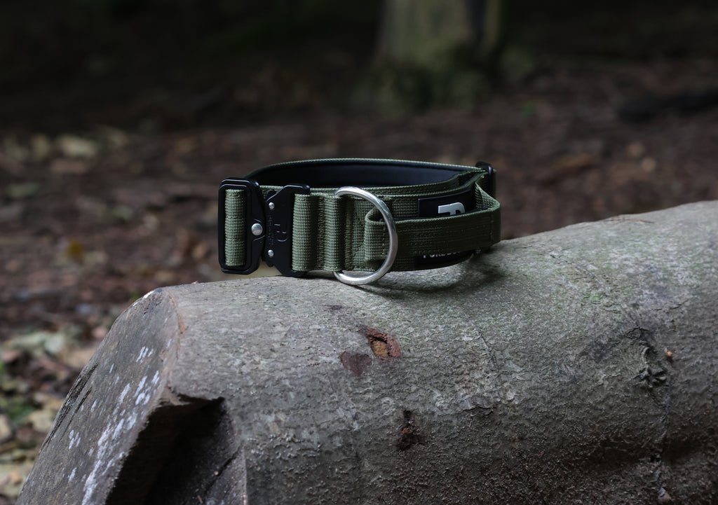 5cm Tactical Collar Khaki Dog Collar Medium (M) Medium (M) Large (L) Extra large (XL)