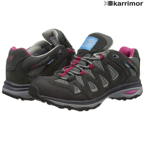 Ladies Karrimor Weathertite Isla Low Rise Waterproof Trekking Boots Black C/Pink UK-4 Black C/Pink / UK-4 Black C/Pink / UK-7 Black C/Pink / UK-8 Black C/Pink / UK-5 Black C/Pink / UK-6